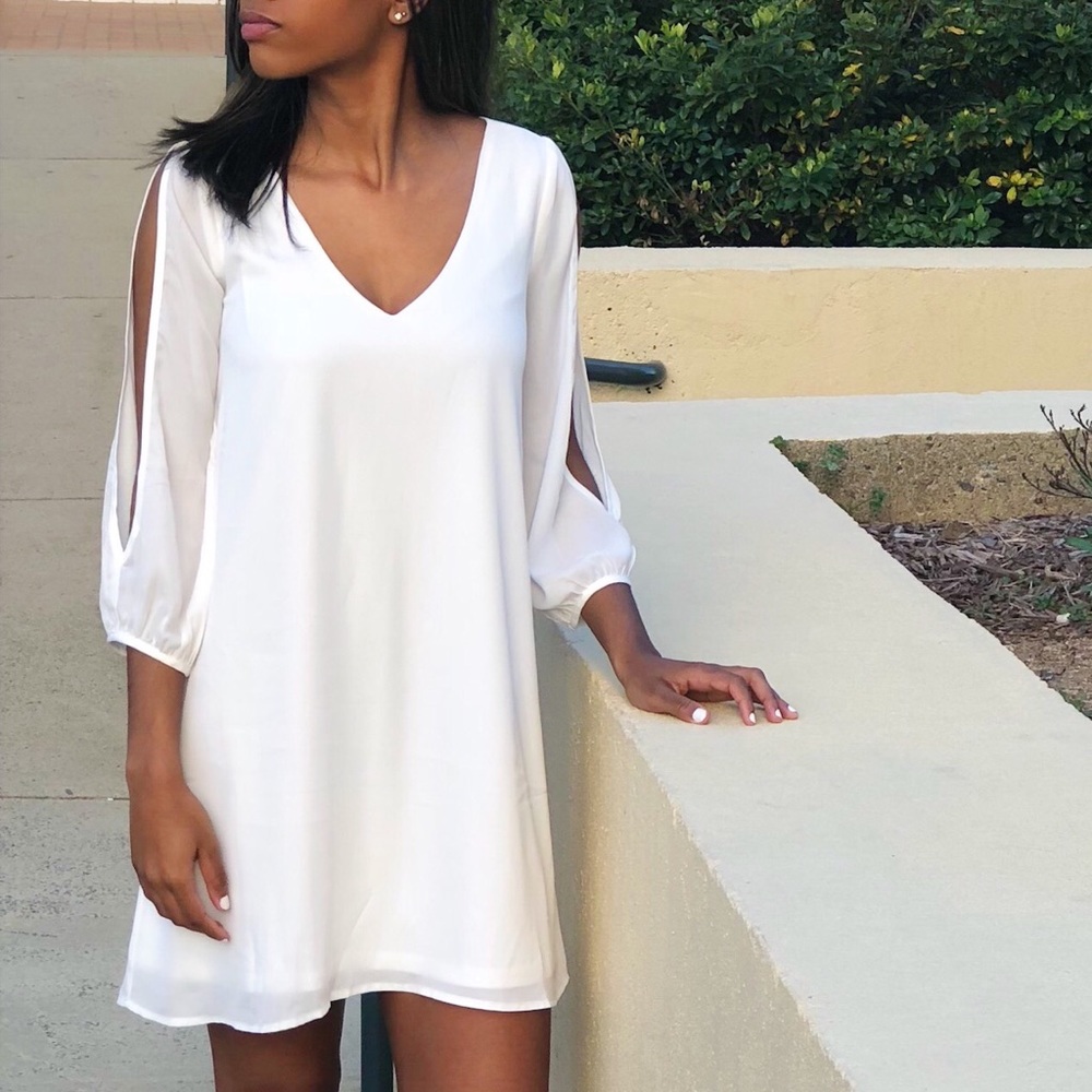 white dress